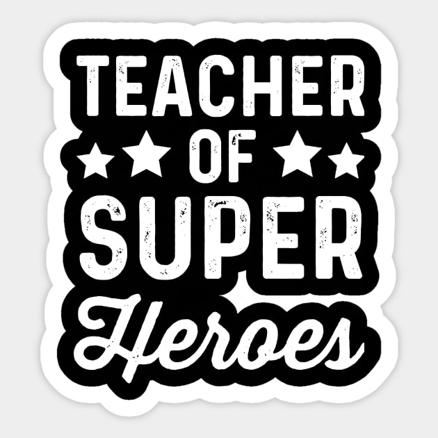 teacher of super heroes Sticker by tirani16